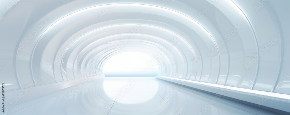 Abstract tunnel with glowing light at the end. Abstract tunnel with glowing light at the end.