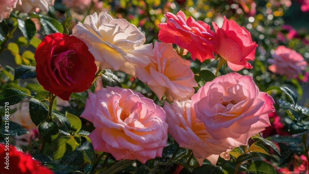 Fototapeta premium Full Bloom Rose Close-up
