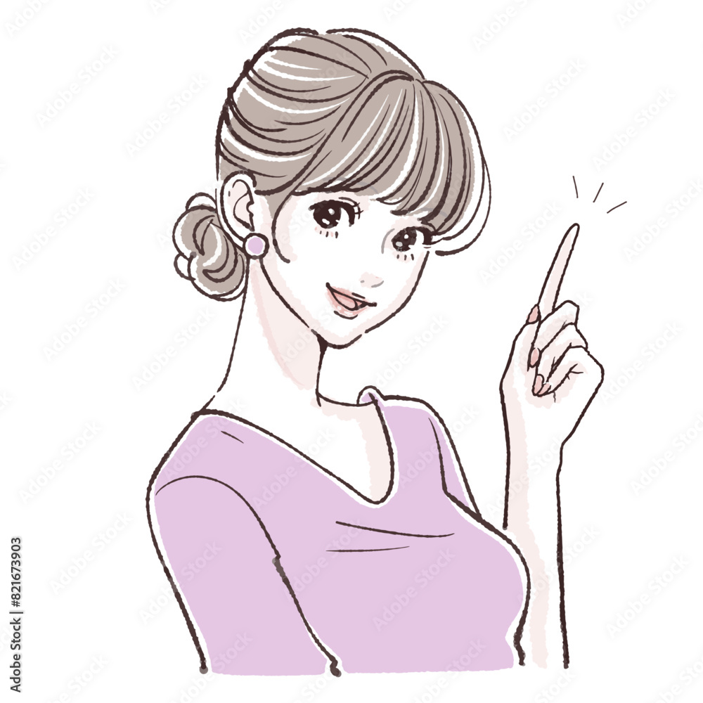 女性・女の子のイラスト素材 女性・女の子のイラスト素材