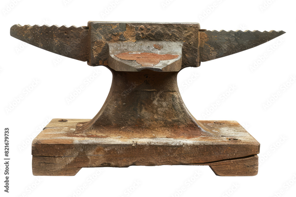 Old anvil isolated on transparent background Old anvil isolated on transparent background