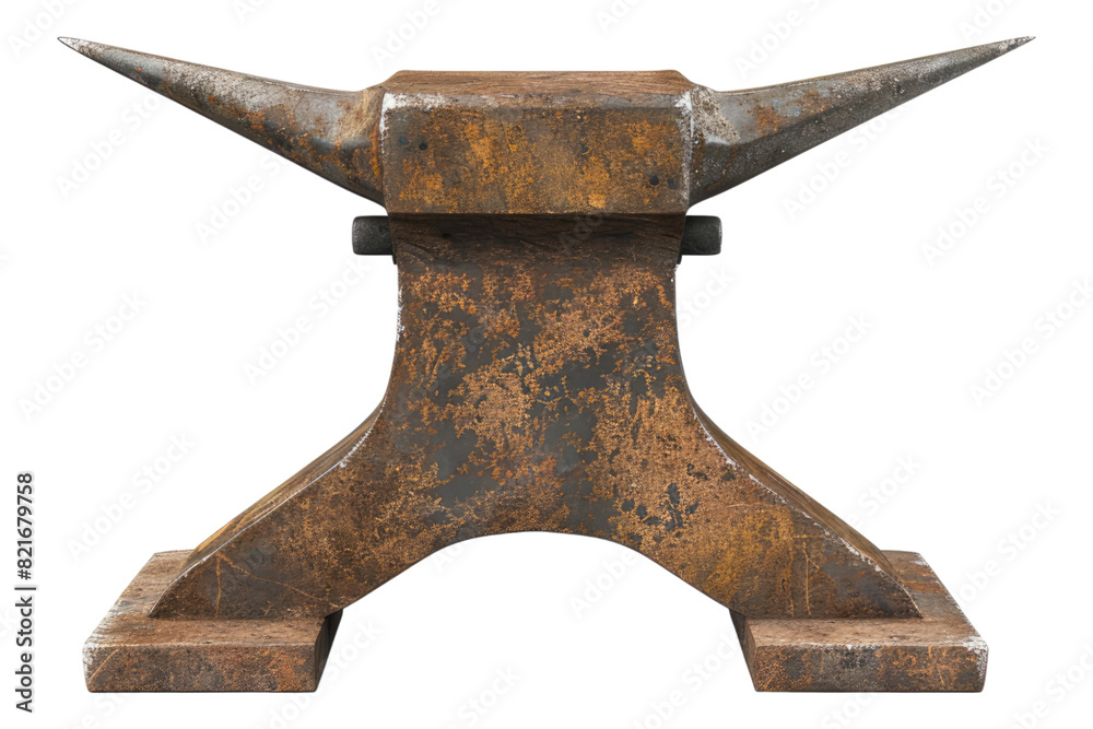 Old anvil isolated on transparent background Old anvil isolated on transparent background