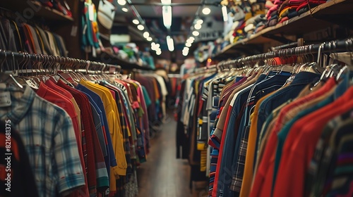 Clothing store consumerism buy indoors photo