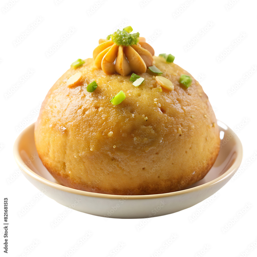 Kanafeh on a white background Kanafeh on a white background