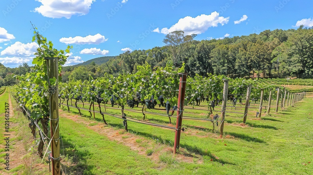   A verdant field brimming with numerous trees adjoins another lush green field surrounded by trees on either side