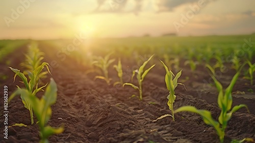 Corn planting agriculture and development