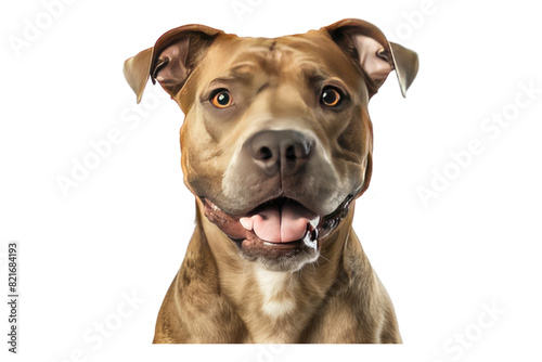 Pitbull isolated on transparent background