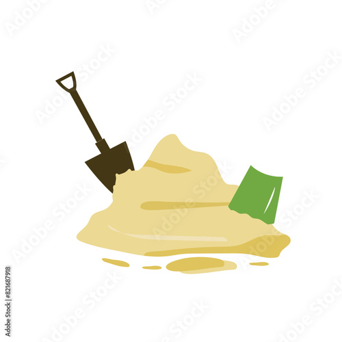 Bucket-and-scoop-with-pile-of-sand
