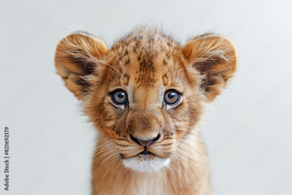 Fototapeta premium Close Up of a Lion Cubs Face