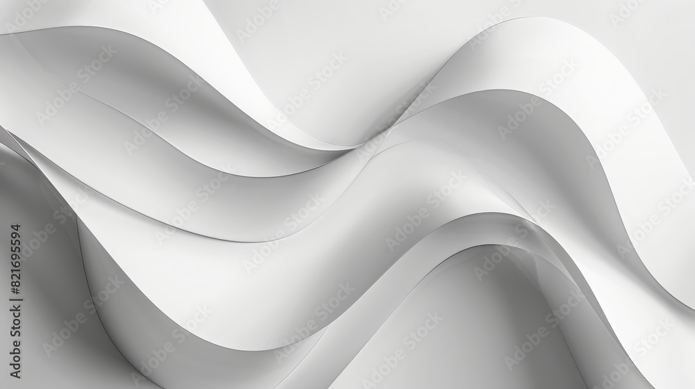 Fototapeta premium A clean design of linear elements that twist and turn, leaving ample negative space for balance