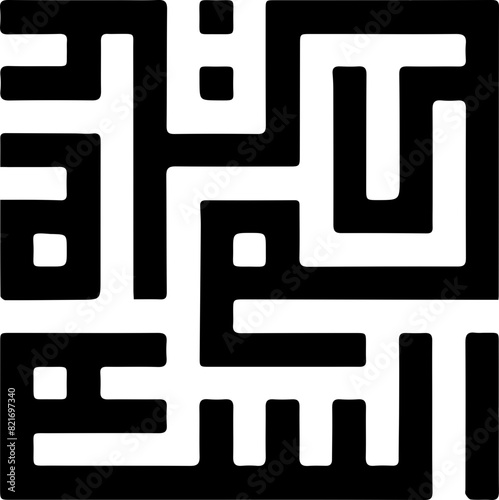 Arabic Calligraphic Word of "Assalamu'alaikum" which means "Peace be upon you"