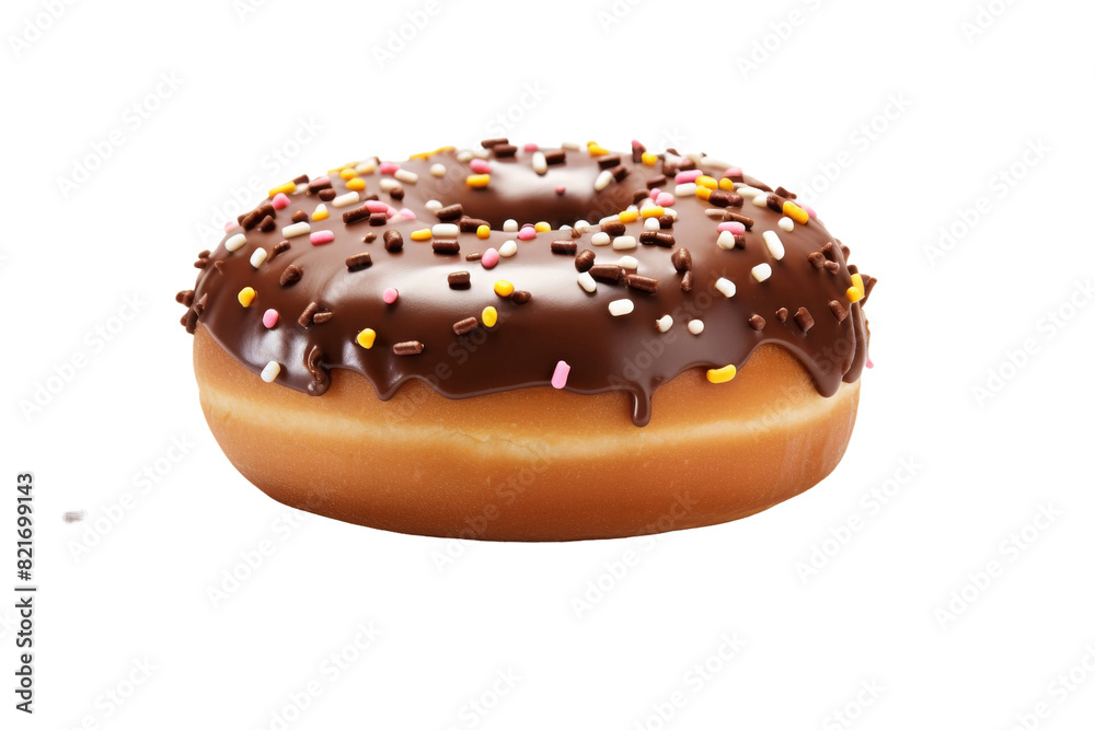 Glazed Donut Isolated on Transparent Background Glazed Donut Isolated on Transparent Background
