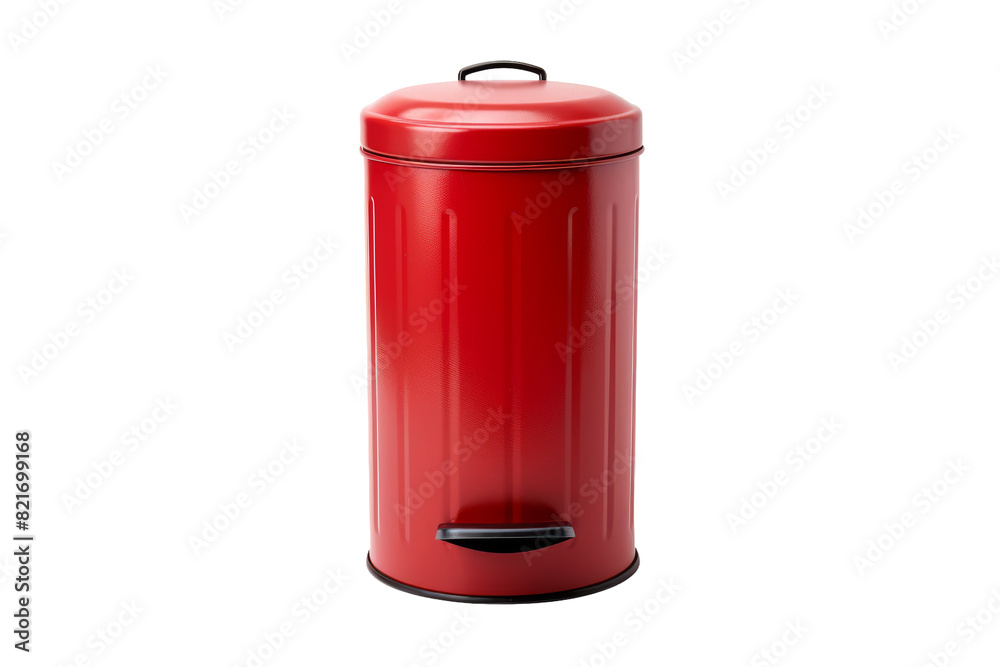 Plastic Trash Bin Isolated on Transparent Background Plastic Trash Bin Isolated on Transparent Background