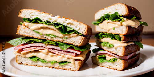 sandwich with salmon