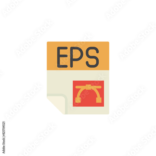 EPS file flat icon