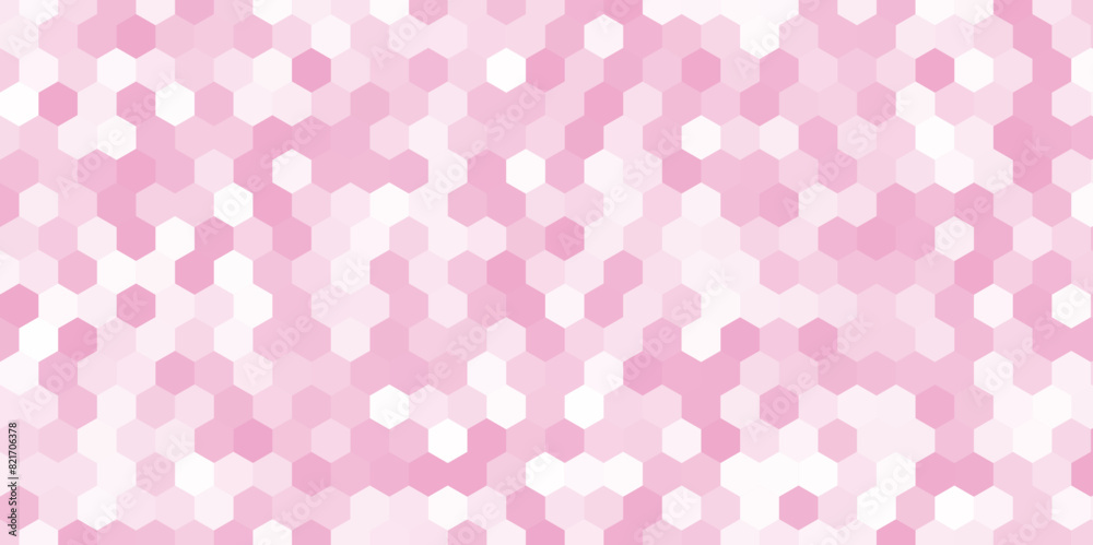 Hexagon Beehive honeycomb pattern wall pink and white. Abstract modern white and pink elegant hexagons background Hexagon Beehive honeycomb pattern wall pink and white. Abstract modern white and pink elegant hexagons background