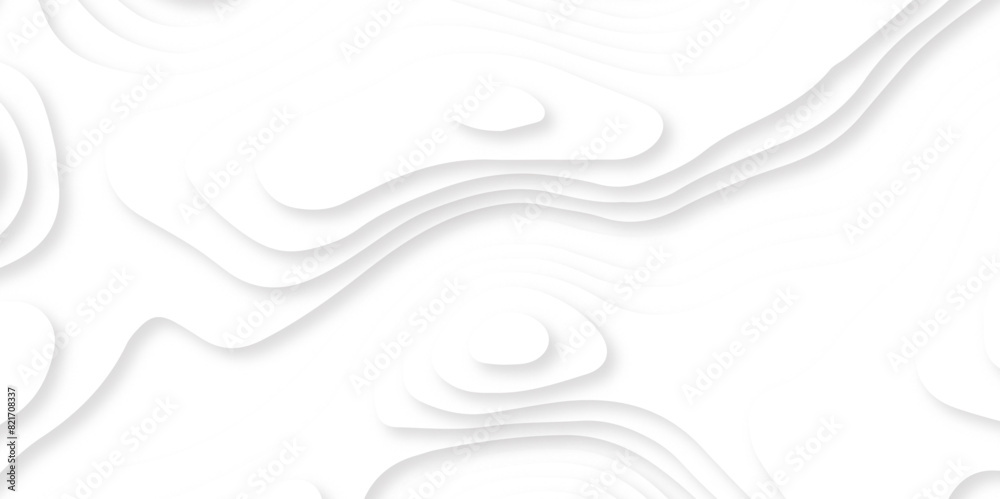Paper cut background. Grey abstract wave shapes. White abstract wavy paper cut background with shadow. Trendy 3D design illustration Paper cut background. Grey abstract wave shapes. White abstract wavy paper cut background with shadow. Trendy 3D design illustration
