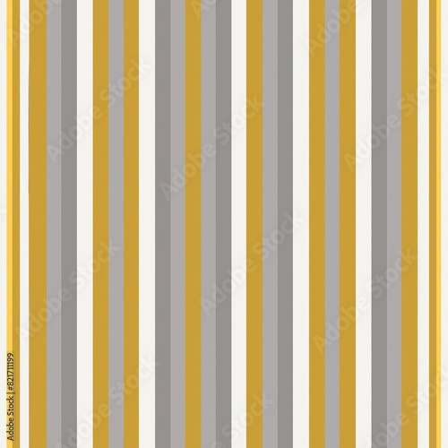 Seamless pattern of thin metallic stripes in silver and gold, adding a touch of shimmer and shine to your gift wrap, Generative AI