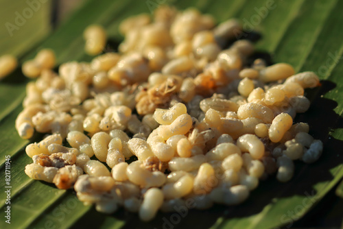 Ant eggs are sold as street food in Thailand.