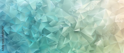 An abstract and modern composition, the scene showcases a blue background embellished with triangles of differing sizes scattered across it. photo