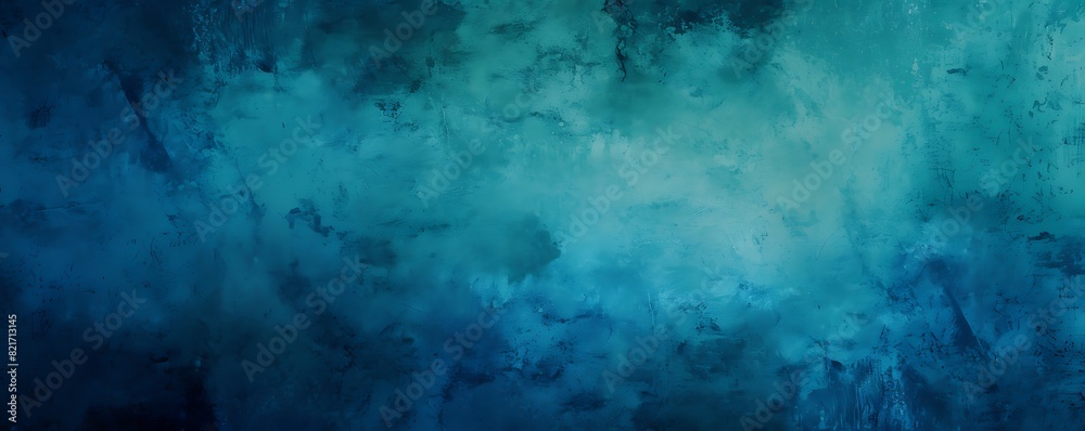 Obraz premium Blue and black abstract art on dark backdrop 