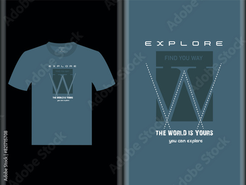 Explore The World Vector T-Shirt Design