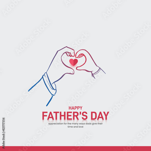 Happy Father's Day creative templates for poster, cover, banner, social media post, post card design etc. Concept of Father's day. Fathers day day creative theme. Daddy and son in an Superhero concept