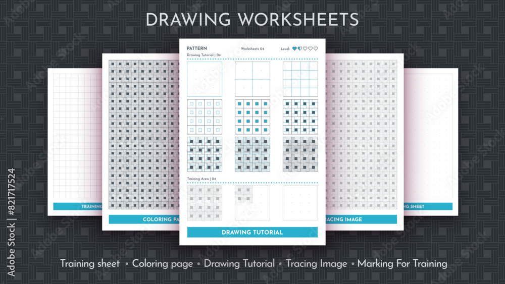 How to Draw a Pattern. Step by Step Drawing Tutorial. Draw Guide ...