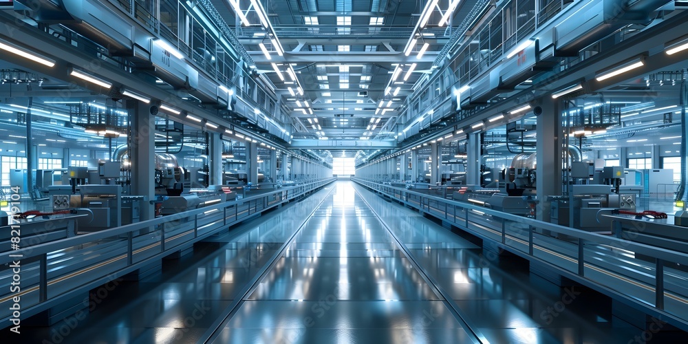 Futuristic Driven Factory Automation Optimizing Workflow and Efficiency in the Modern Industrial Landscape