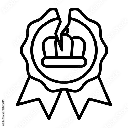 Brand image damage icon.
