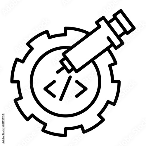 Prompt injection icon.