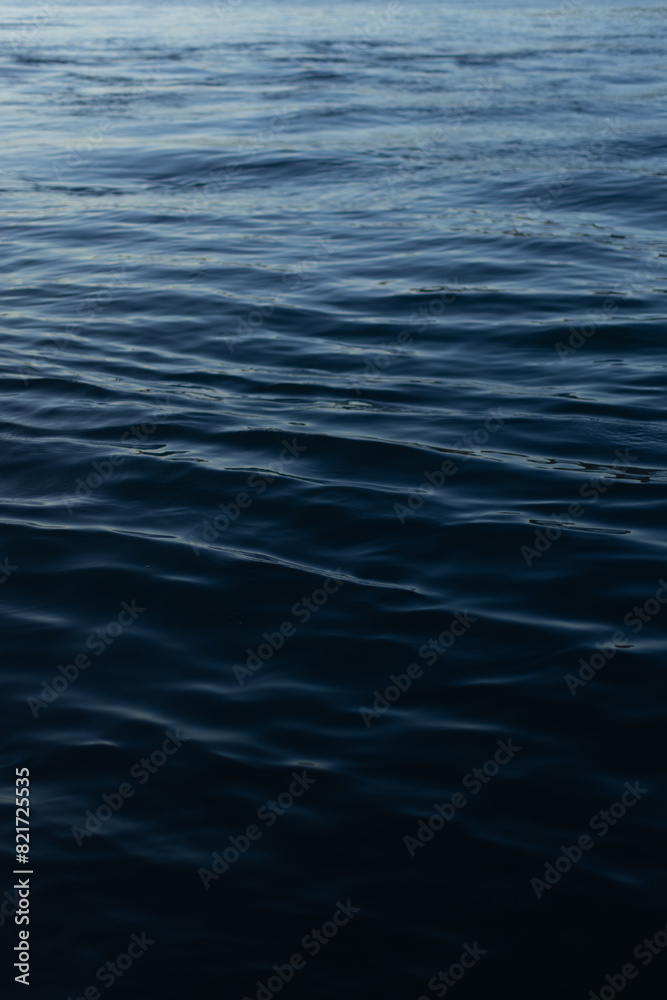 Dark blue ocean waves in the evening light Dark blue ocean waves in the evening light