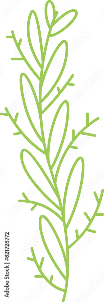 Tree Branches with Leaves and Flowers Line Art
Tree Branches with Leaves and Flowers Line Art