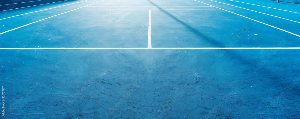 Simple line in a Sport field court background. blue Ground surface with white lines. Simple line in a Sport field court background. blue Ground surface with white lines.