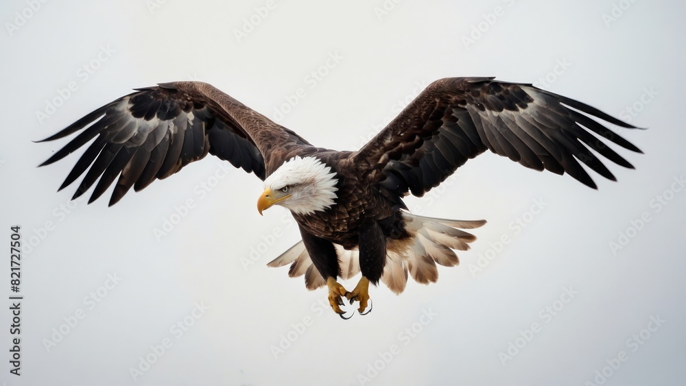 Eagle Flying in snow mountains Eagle Flying in snow mountains