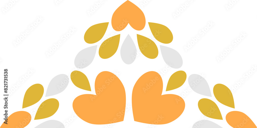 Naklejka premium flower petal decoration