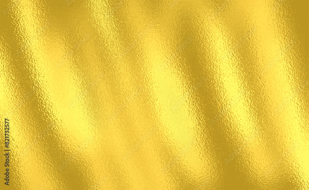 Vector gold foil texture background. Abstract gradient bright and shiny light reflection rough texture surface. Vector illustration for background, backdrop, web, wallpaper, print and design artwork.