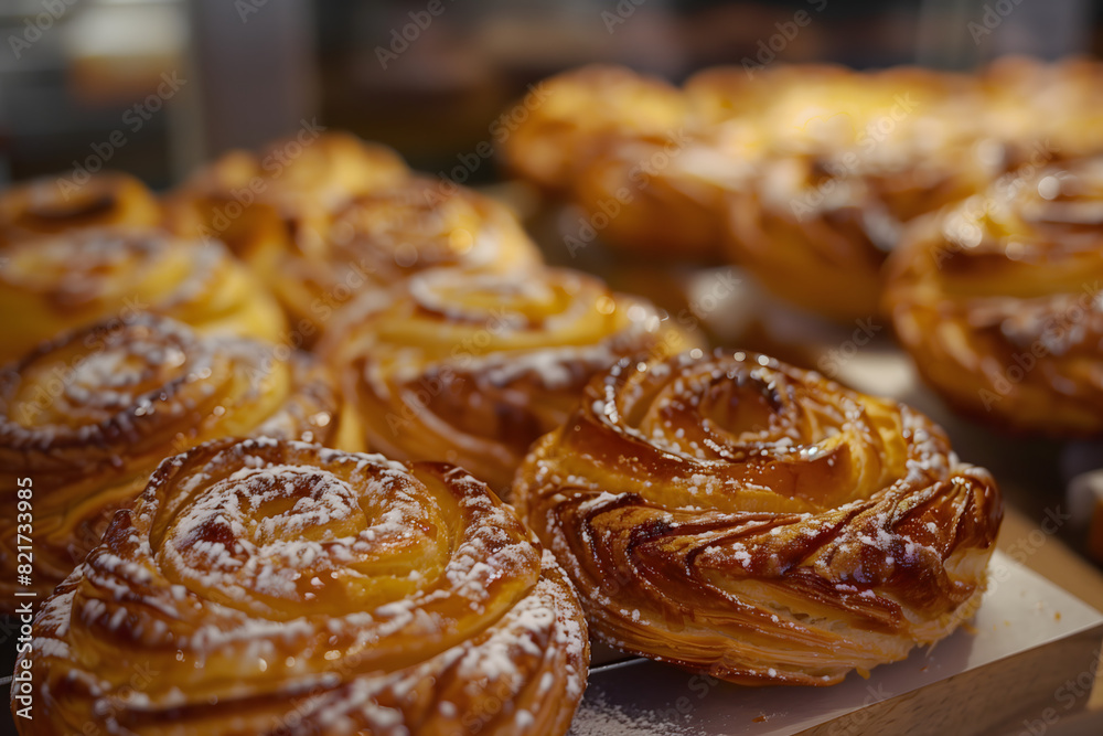 Freshly baked Danish pastries Freshly baked Danish pastries