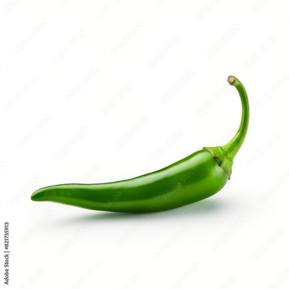 Fresh green pepper isolated on a white background. Raw vegan healthy concept Fresh green pepper isolated on a white background. Raw vegan healthy concept