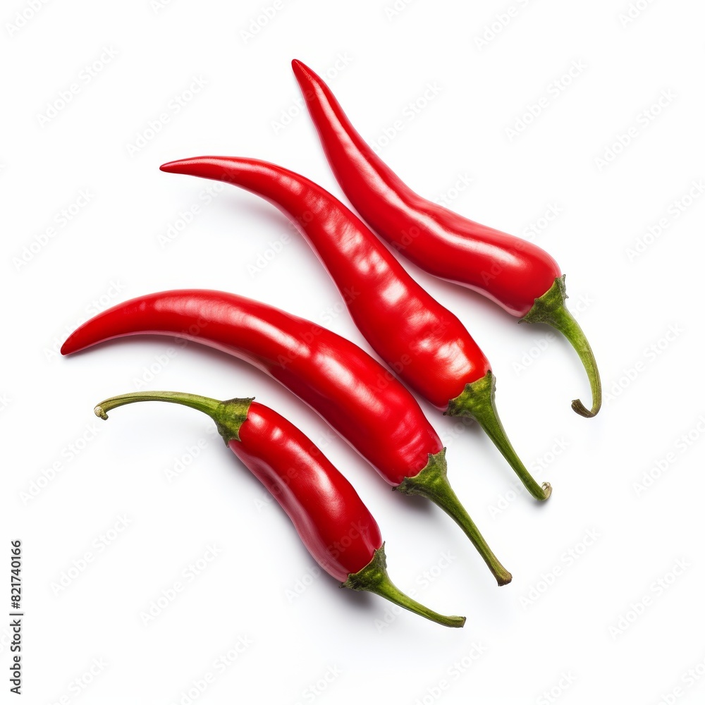 Red hot chili pepper isolated on white background Red hot chili pepper isolated on white background