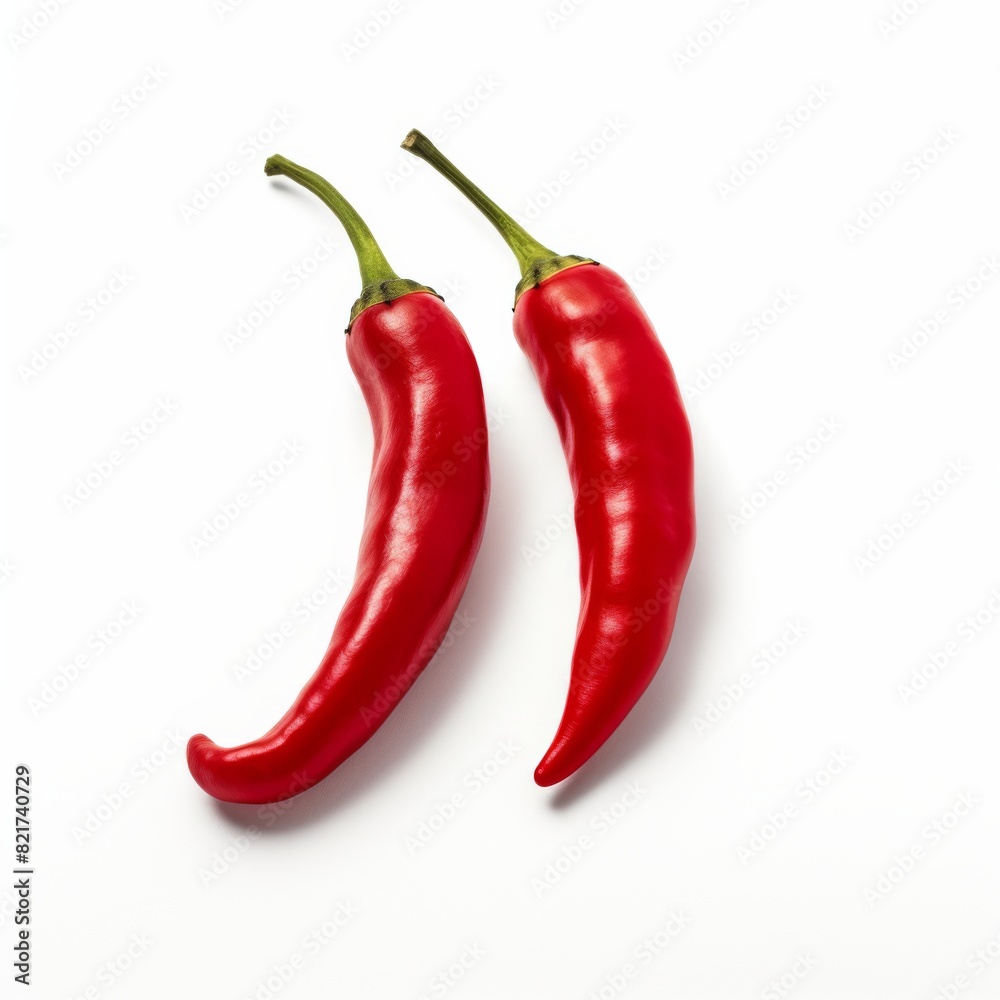 Red hot chili pepper isolated on white background Red hot chili pepper isolated on white background