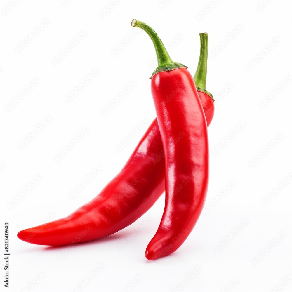 Red hot chili pepper isolated on white background Red hot chili pepper isolated on white background