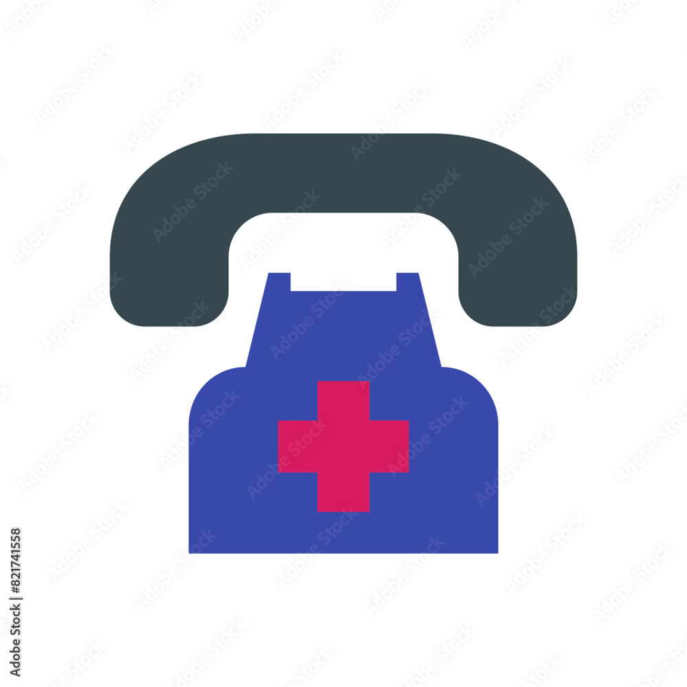 Obraz premium Emergency Phone Flat icon