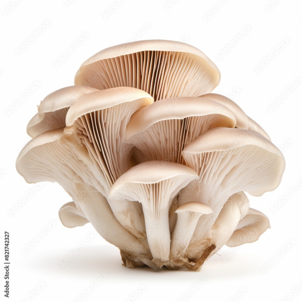 oyster mushroom on white background oyster mushroom on white background