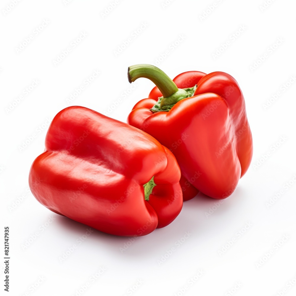 Fresh sweet pepper isolated on white background Fresh sweet pepper isolated on white background
