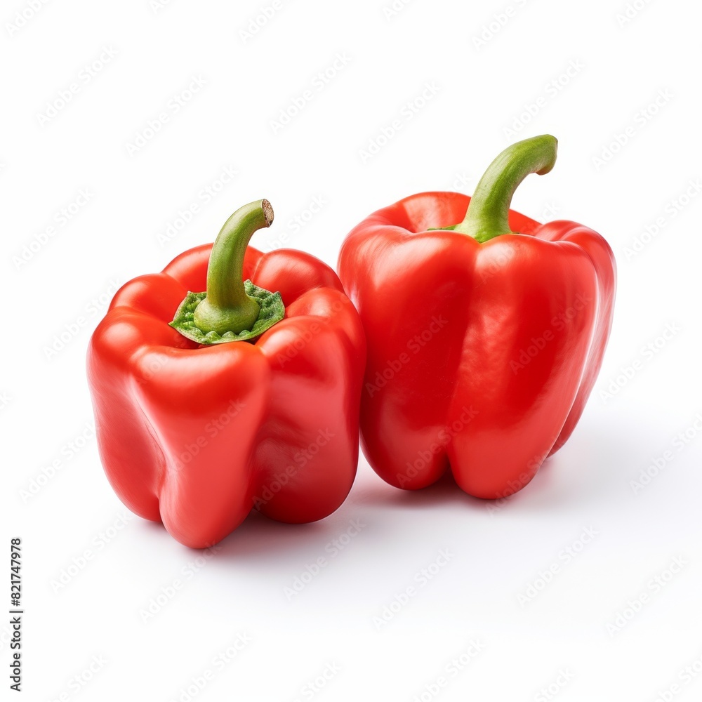 Fresh sweet pepper isolated on white background Fresh sweet pepper isolated on white background