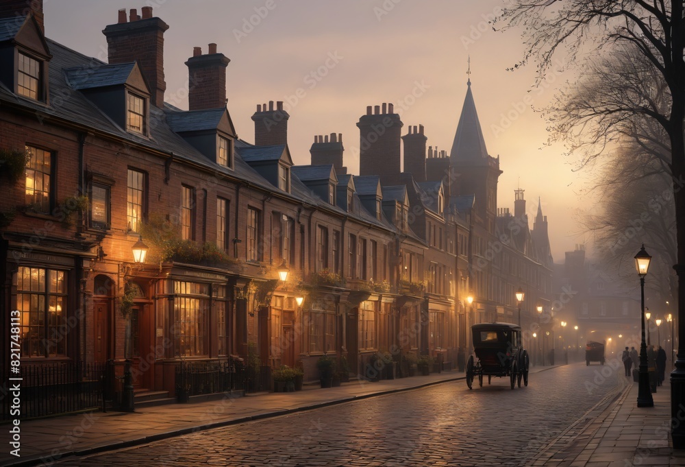 Historic Cityscape at Dusk