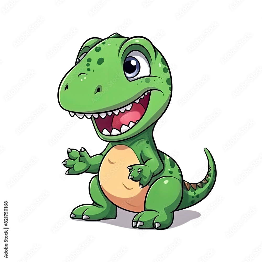 Art illustration Character Cute T rex isolated background Art illustration Character Cute T rex isolated background
