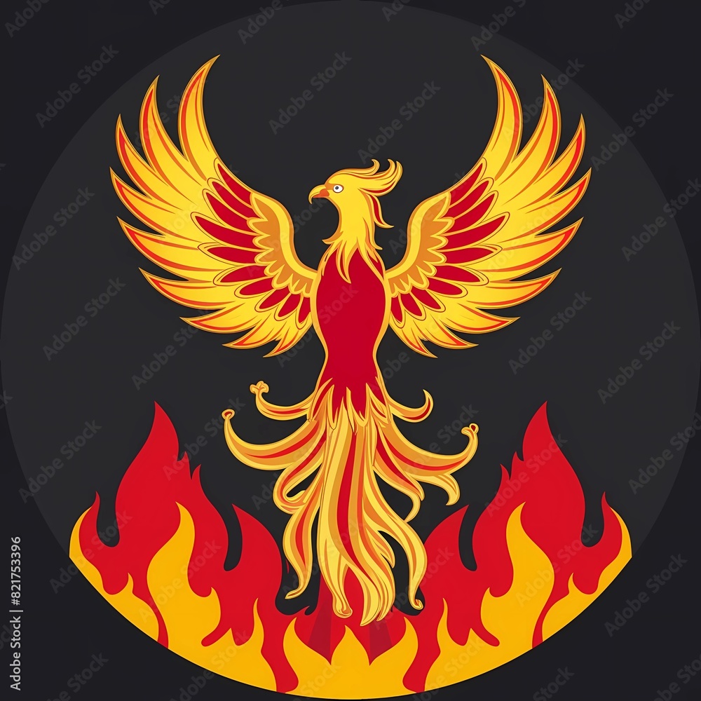 Naklejka premium fire and flames