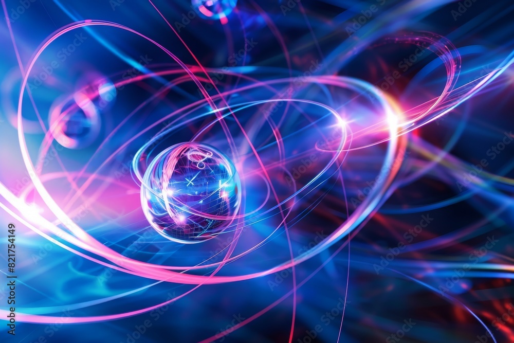 Abstract image showing quantum superposition with multiple states Abstract image showing quantum superposition with multiple states