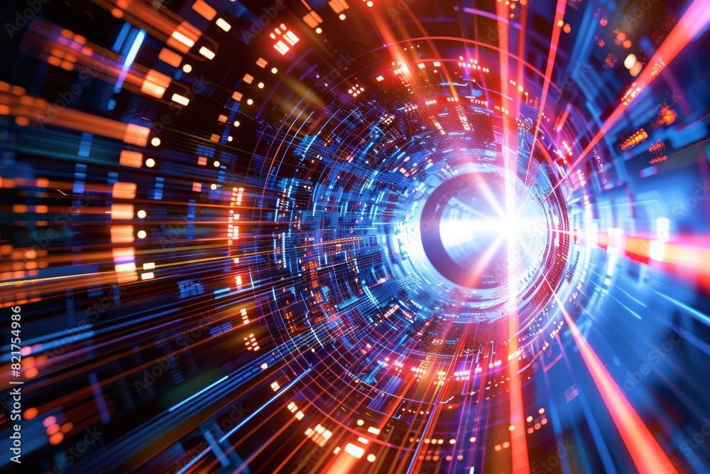 Illustration of quantum cryptography processes